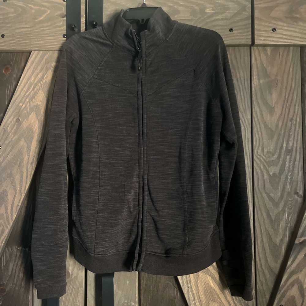Fox womens Charcoal Zip-Up Sweatshirt